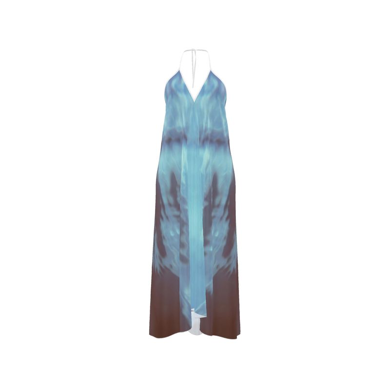 Floating in Clouds Backless Dress